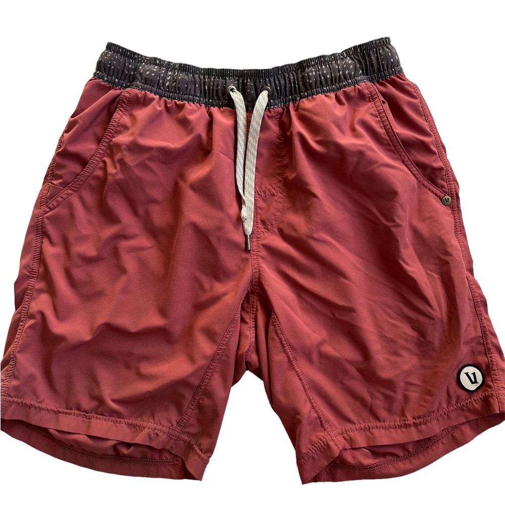 Mens burnt pink vuori shorts